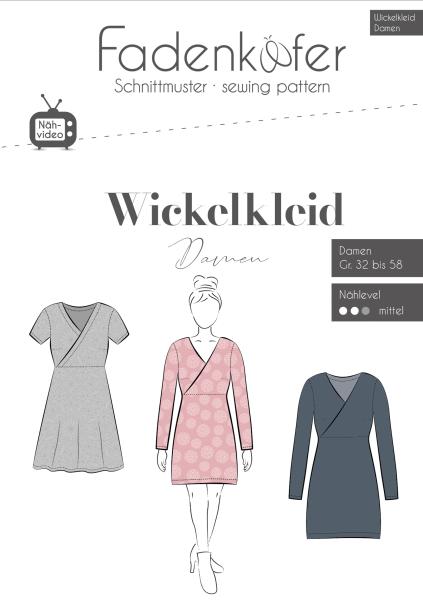 Papierschnittmuster Wickelkleid, Fadenkäfer